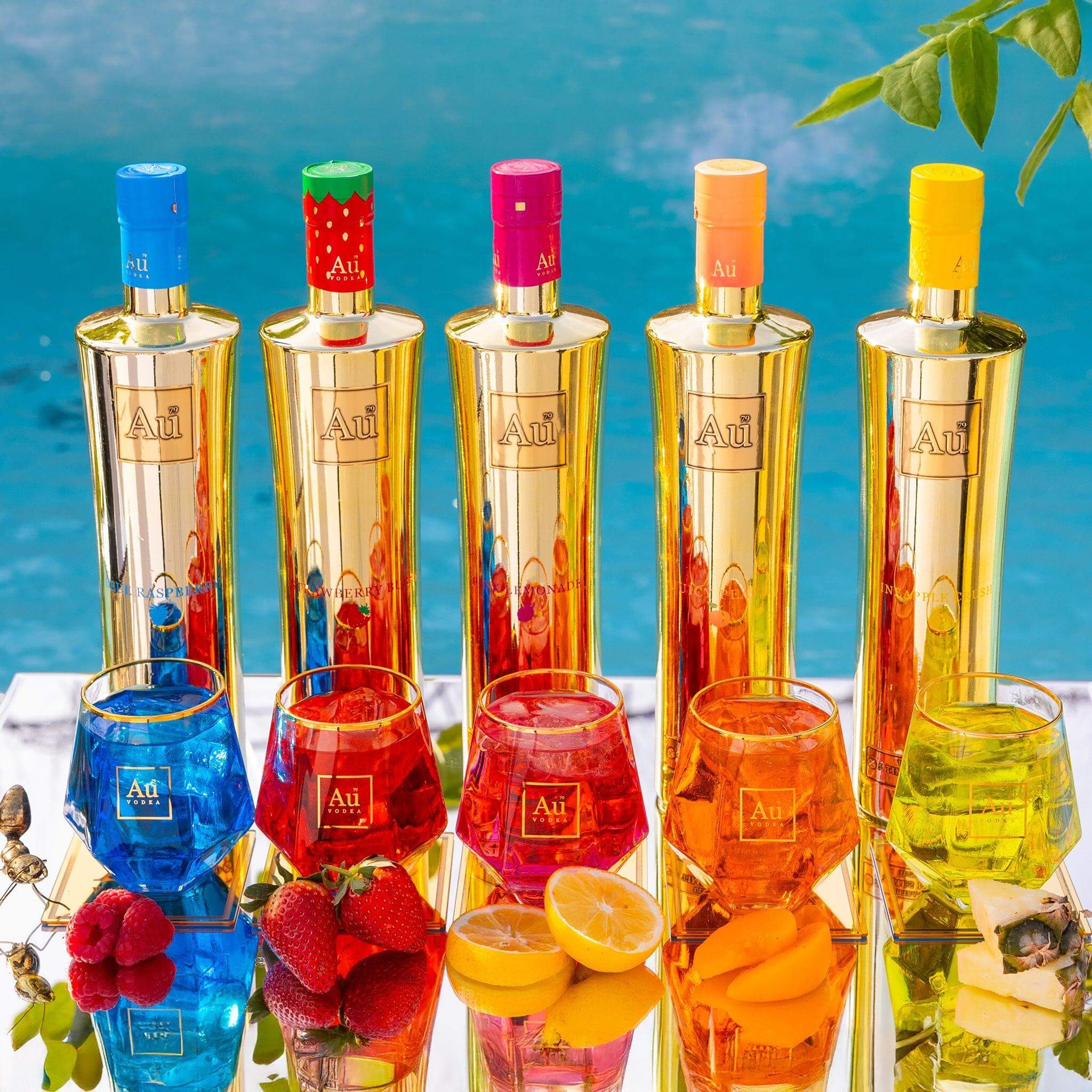 Au Vodka Juicy Peach 5 Bottle Bundle Au Vodka