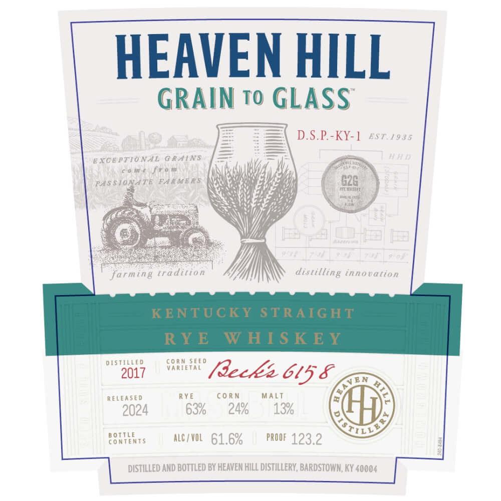 Heaven Hill Grain to Glass Straight Rye Whiskey Heaven Hill Distillery