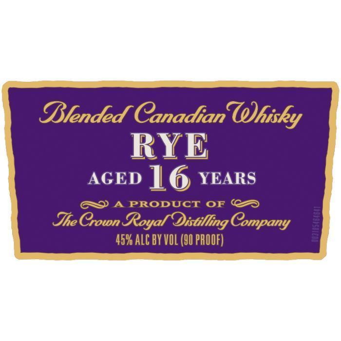 Crown Royal Noble Collection 16 Year Old Rye