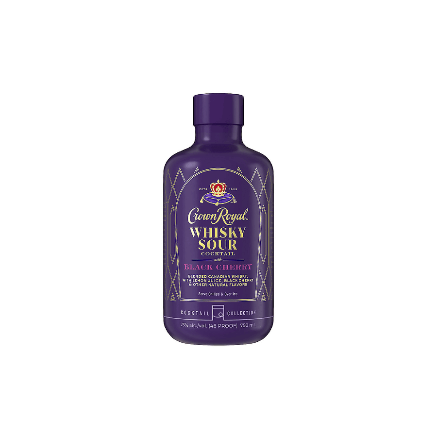 Crown Royal Black Cherry Whisky Sour Bottled Cocktail Crown Royal