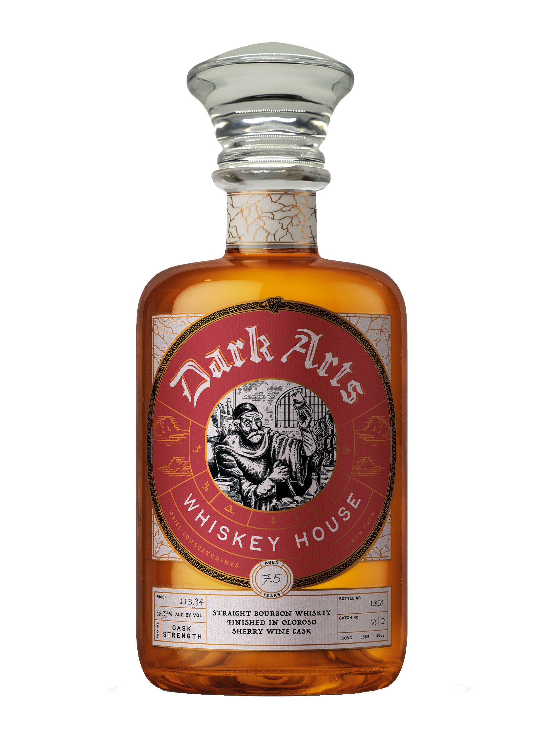 Dark Arts Whiskey House Sherry Garcia Vol. 2 Straight Bourbon 7.5 Year Cask Strength 750mL Dark Arts Whiskey House