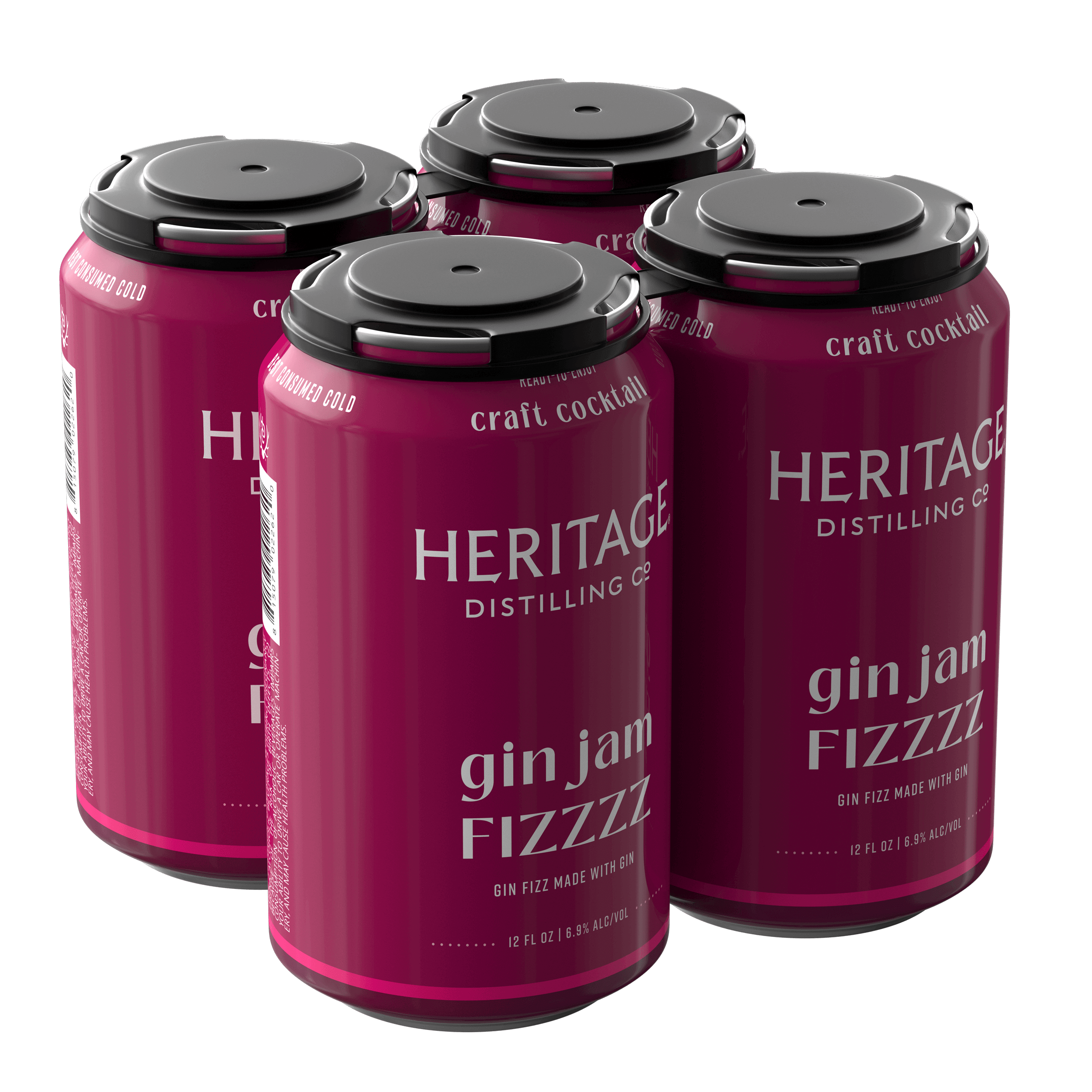 Heritage Distilling Co Gin Jam Fizzzz 4 Pack Cans Heritage Distilling