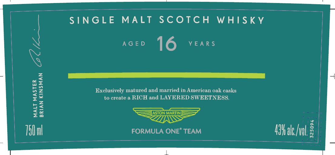 Glenfiddich 16 Year Aston Martin Formula One Edition Single Malt Scotch Whisky Glenfiddich