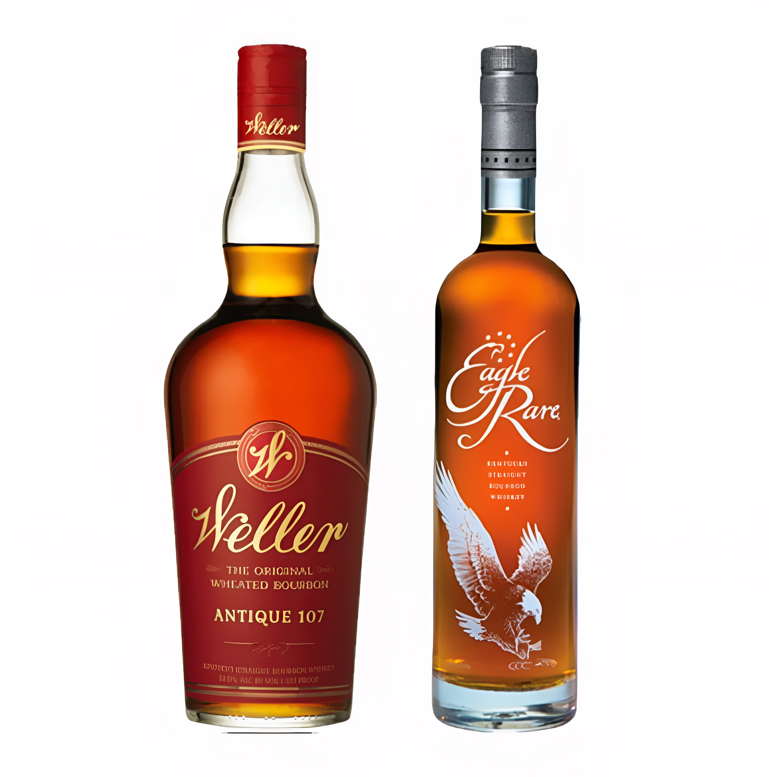 Eagle Rare 10 Year 700ml Kentucky Straight Bourbon Whiskey & Weller Antique 107 Bundle