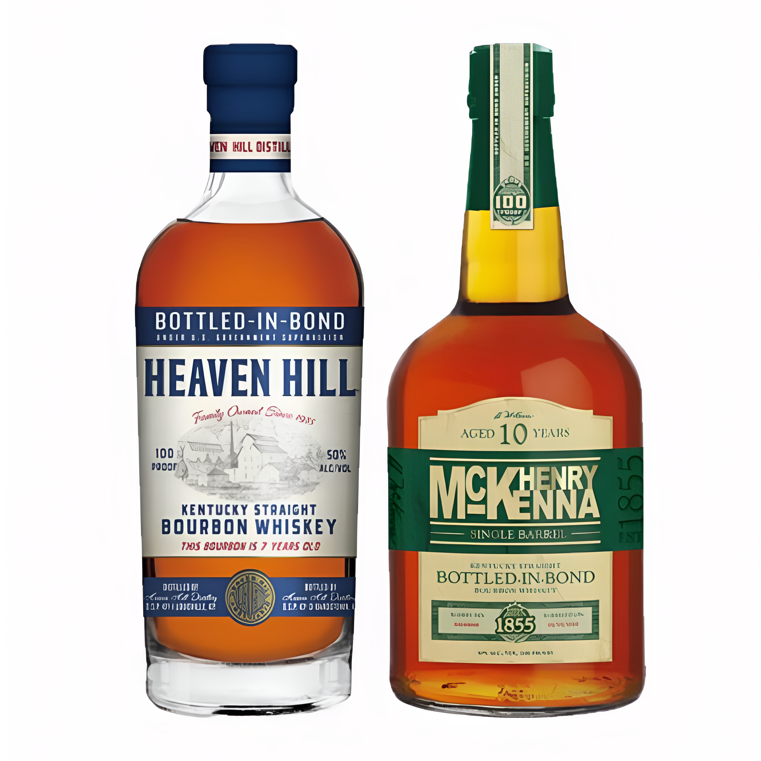 Henry McKenna 10 Year & Heaven Hill 7 Year Bottle-In-Bond Bundle