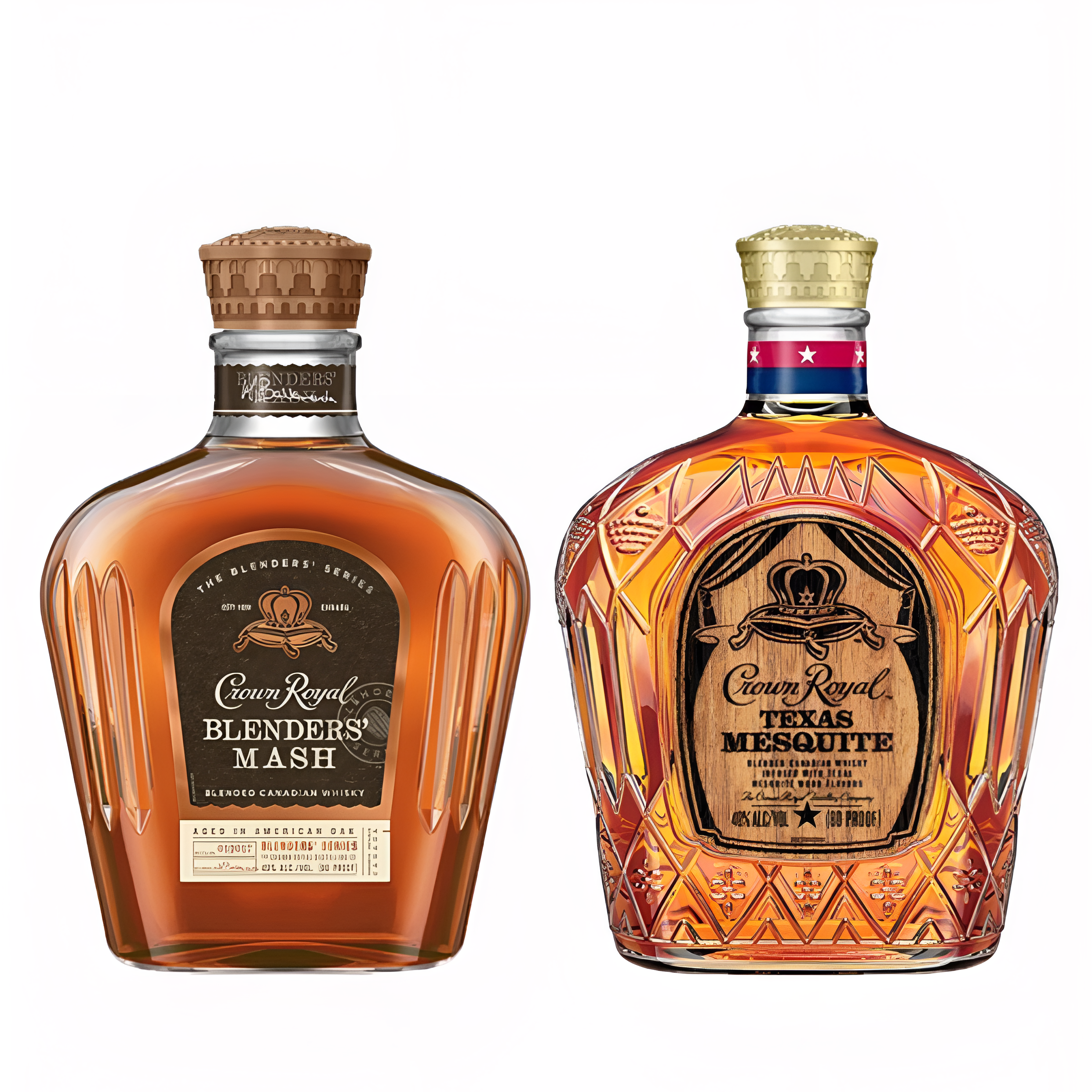 Crown Royal Blender's Mash & Texas Mesquite Canadian Whisky Bundle