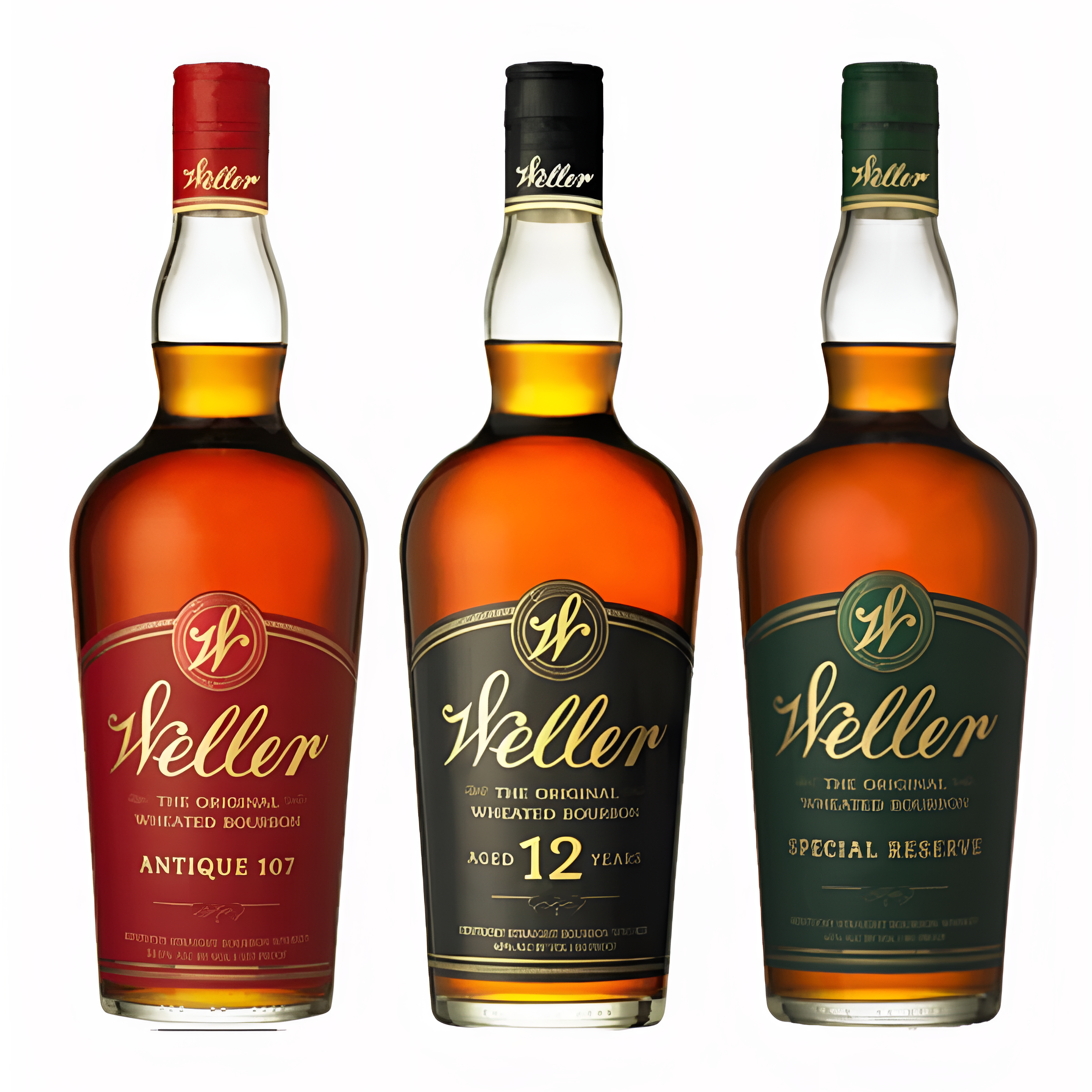 Weller Special Reserve, Weller Antique 107, & Weller 12 Year Bundle