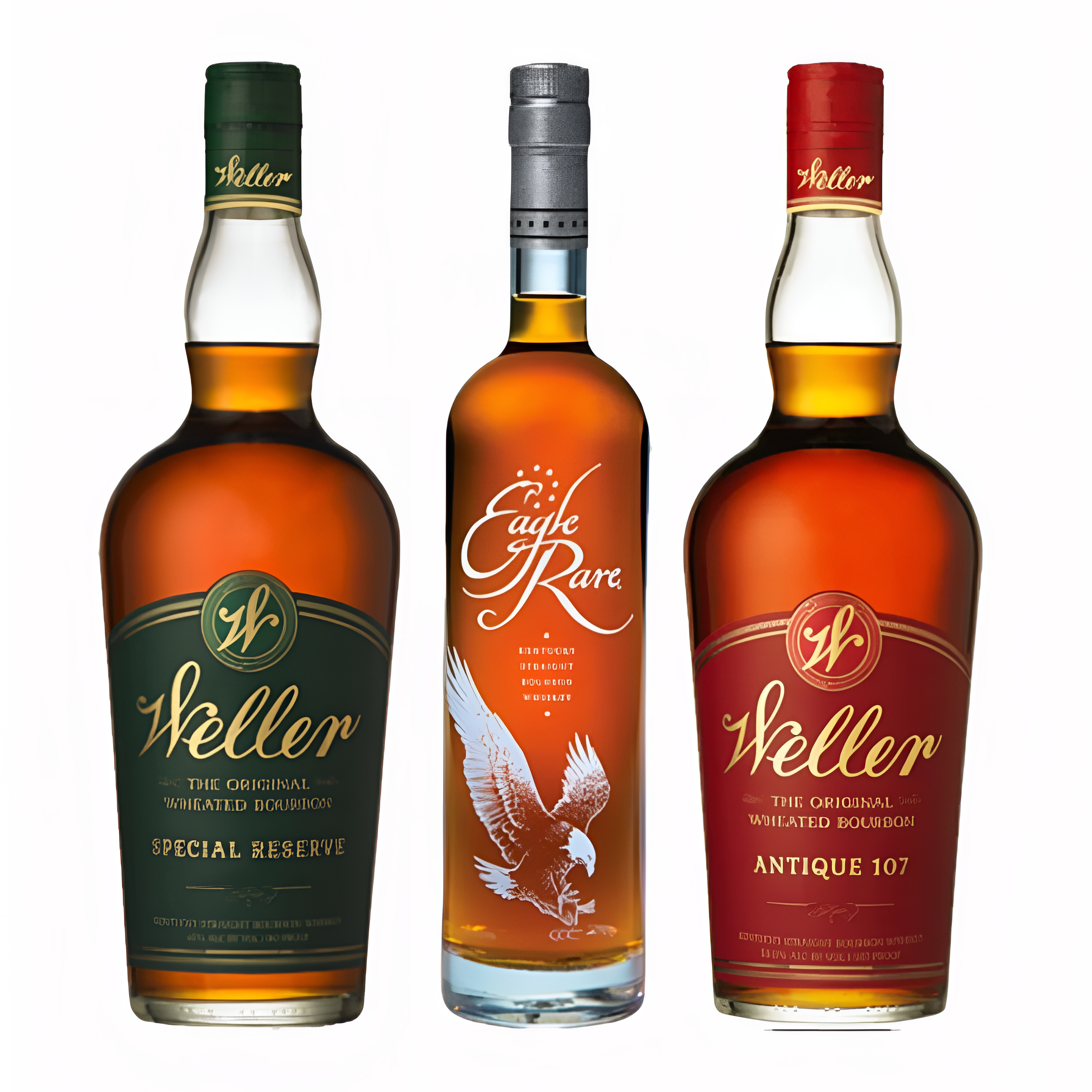Weller 107, Weller Special Reserve, Eagle Rare 10 Year 750ml Kentucky Straight Bourbon Whiskey Bourbon Bundle