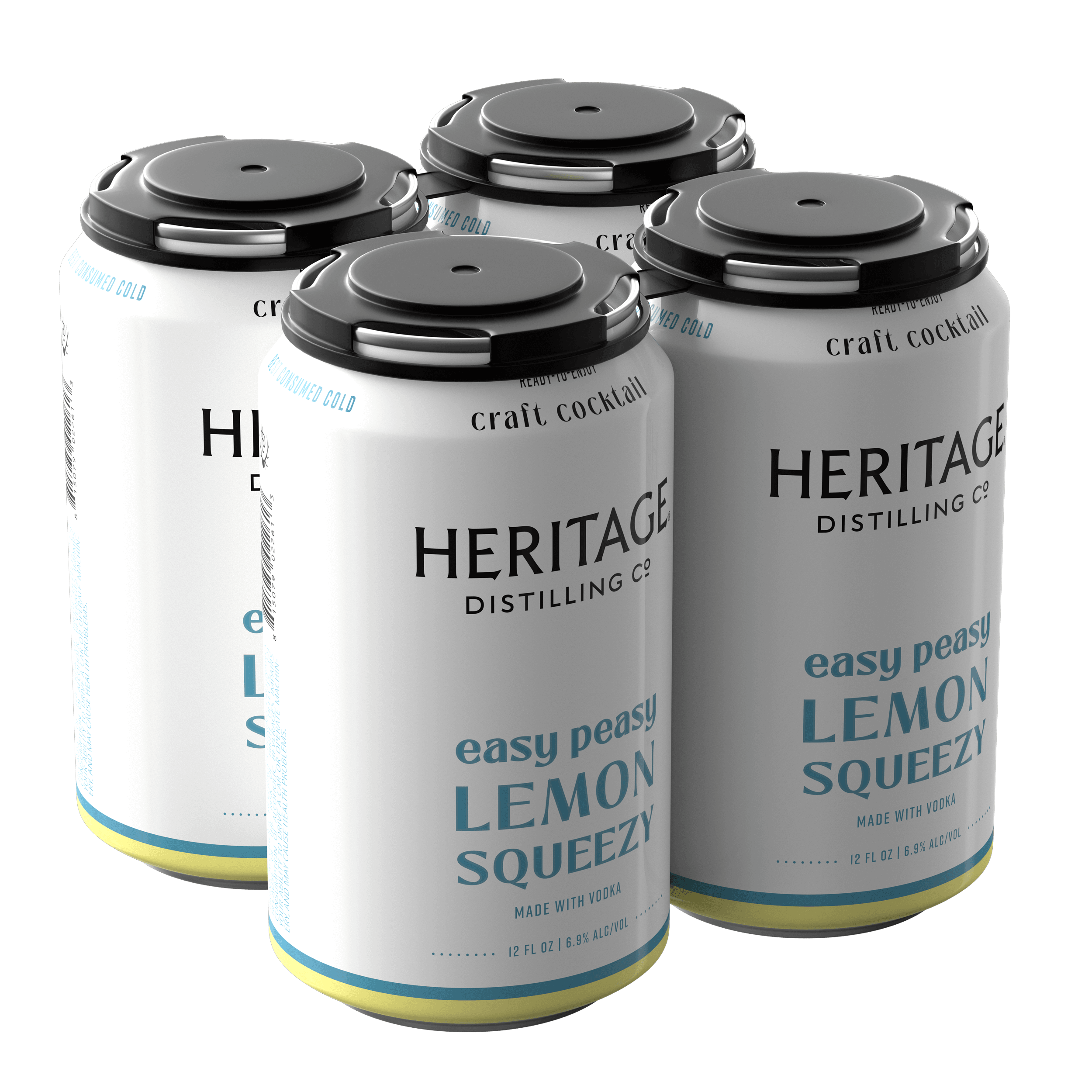Heritage Distilling Co Easy Peasy Lemon Squeezy 4 Pack Cans
