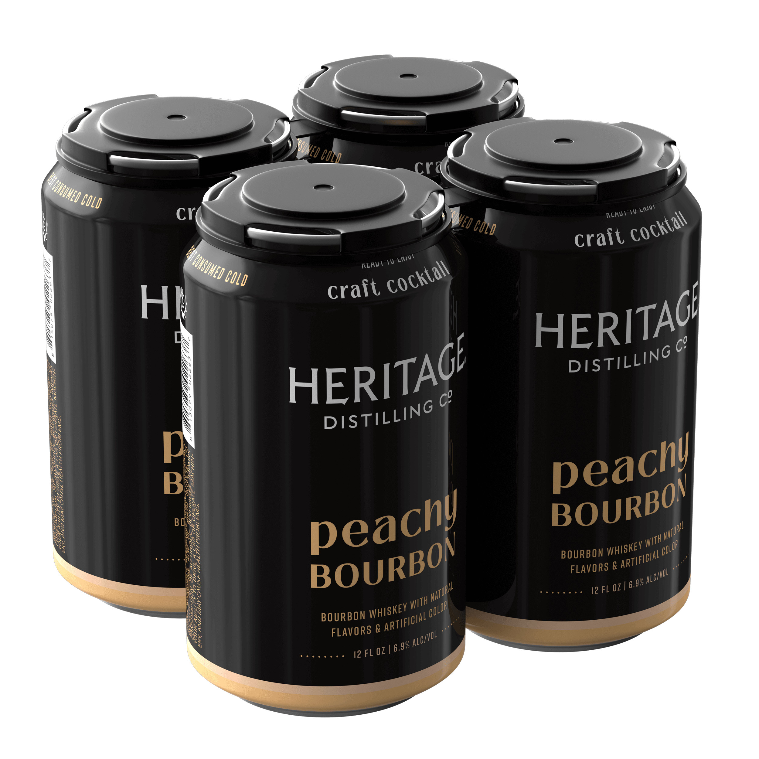 Heritage Distilling Co Peachy Bourbon 4 Pack Cans Heritage Distilling