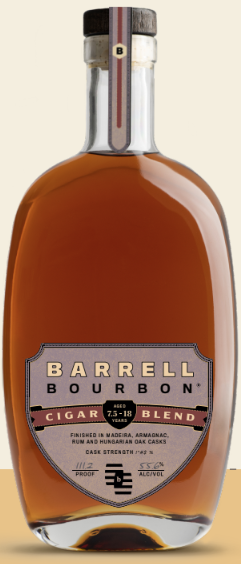 Barrell Bourbon Cigar Blend by Barrell Craft Spirits is a limited release, deep amber bourbon aged 7-13 years, finished in diverse casks, and bottled at cask strength (112.5 proof, 56.25% ABV).