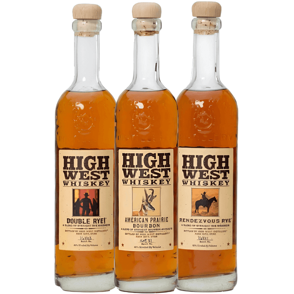 High West Frontier Bundle: Double Rye, American Prairie Bourbon & Rendezvous Rye High West Distillery