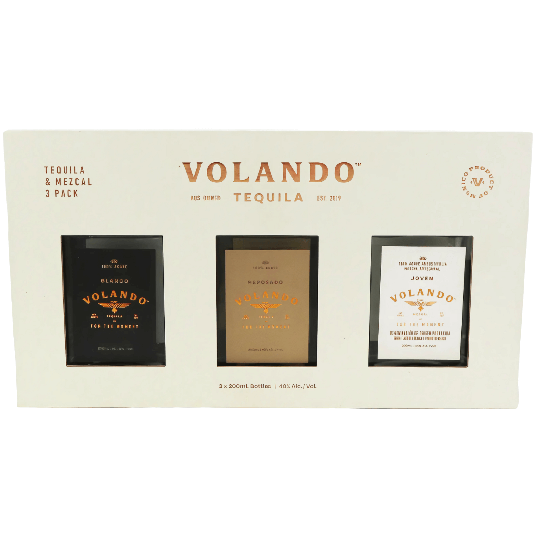 Volando Tequila & Mezcal Gift Set – Blanco, Reposado & Joven Volando