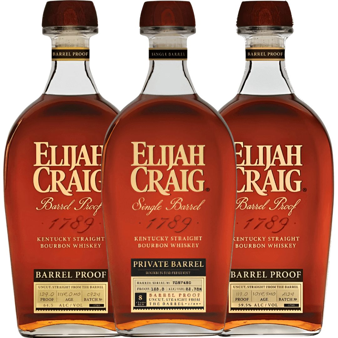 Elijah Craig Legacy Bundle - Batch C924, Batch A124 & Private Barrel “Bourbon For President”