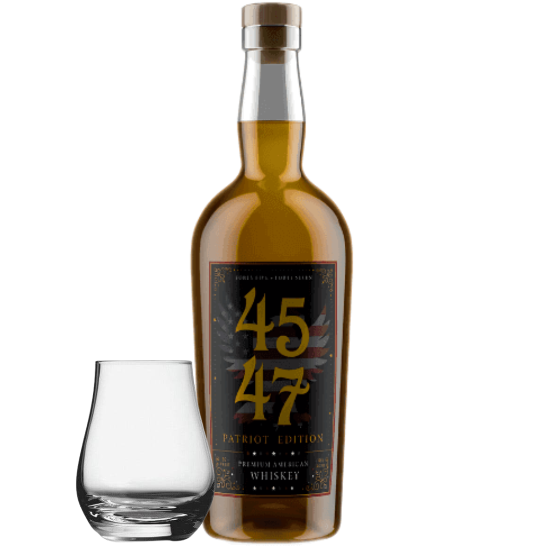 4547 American Whiskey – Patriot Edition 750mL with Spey Dram Glass 4547 American Whiskey