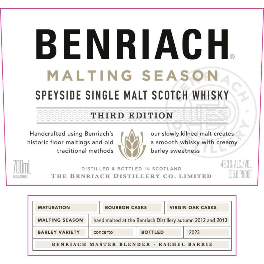 Benriach Malting Season Third Edition - Main Street Liquor
