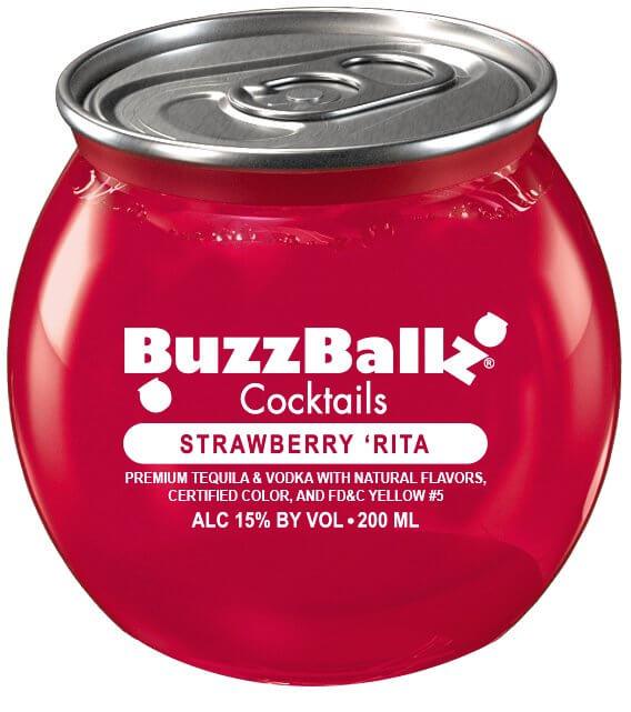 BuzzBallz Strawberry 'Rita 187mL 24 Pack Case - Main Street Liquor