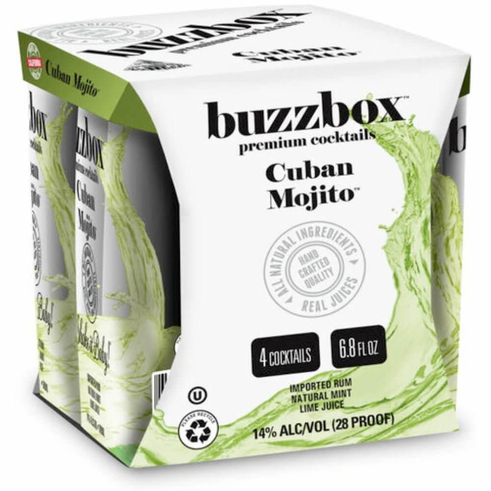 Buzzbox Cuban Mojito Cocktail 4PK - Main Street Liquor