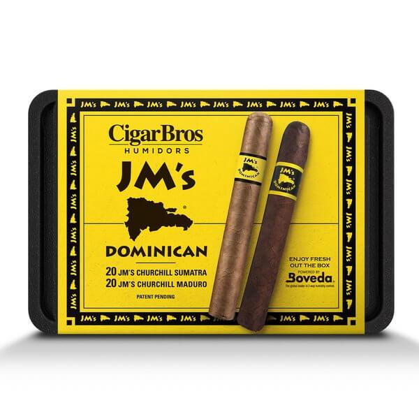 JM's 40 Premium Cigars Set + Personal Humidor by CigarBros - Main Street Liquor