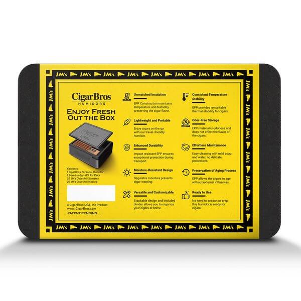 JM's 40 Premium Cigars Set + Personal Humidor by CigarBros - Main Street Liquor