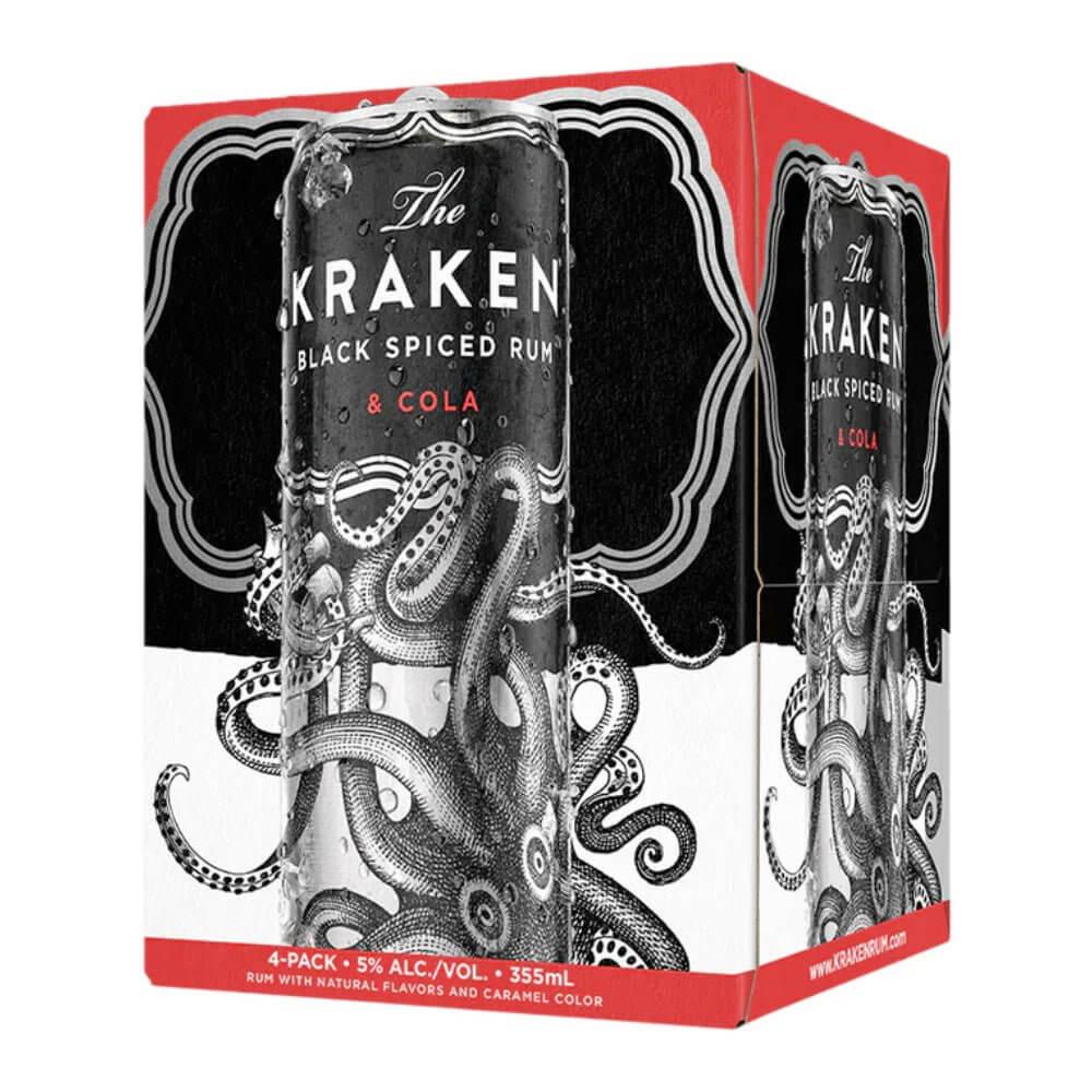 Kraken Black Spiced Rum & Cola Cocktail 4PK - Main Street Liquor