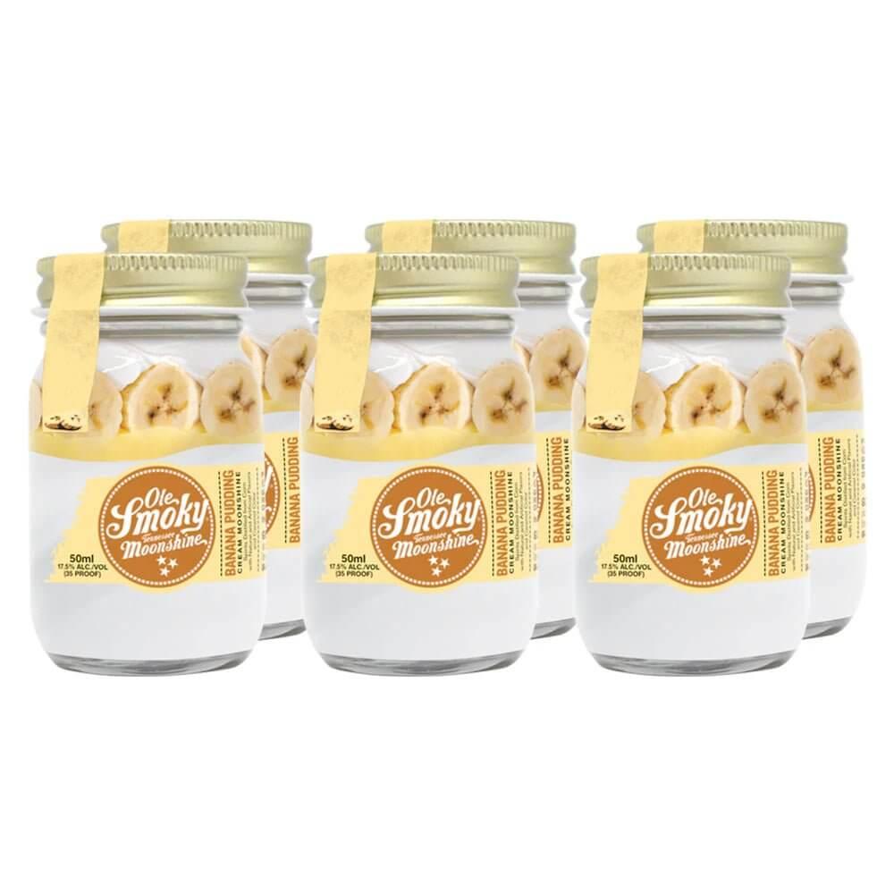 Ole Smoky Banana Pudding Cream Moonshine 50mL 6pk - Main Street Liquor