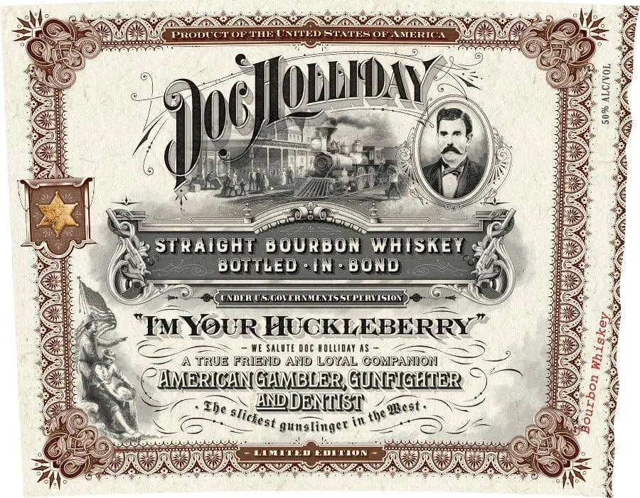 Doc Holliday Bottled in Bond Straight Bourbon Whiskey Doc Holliday