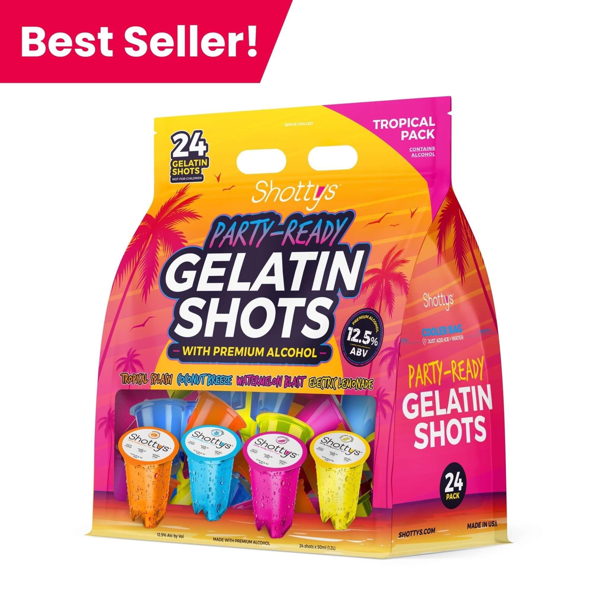 Shottys Tropical Gelatin Shots (24 shots) - Main Street Liquor