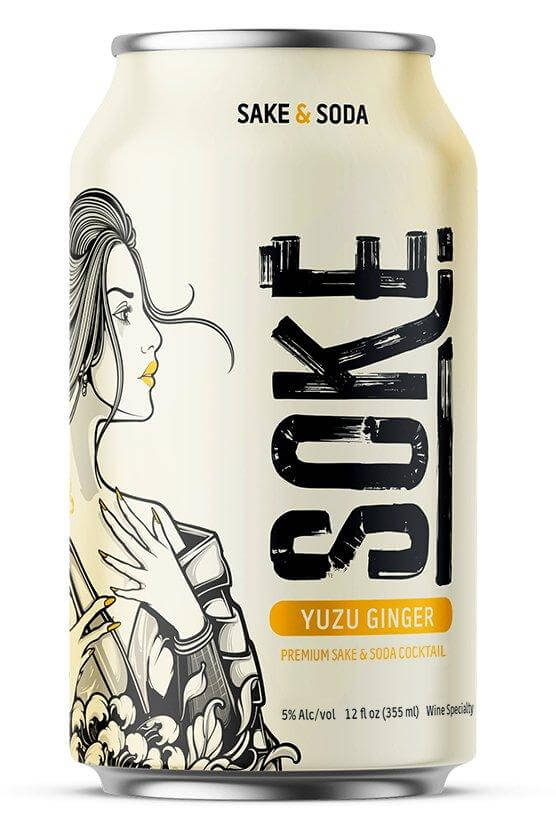 Soke Sake & Soda Yuzu Ginger 4 Pack Soke Sake & Soda