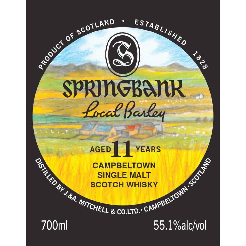 Springbank 11 Year Old Local Barley - Main Street Liquor
