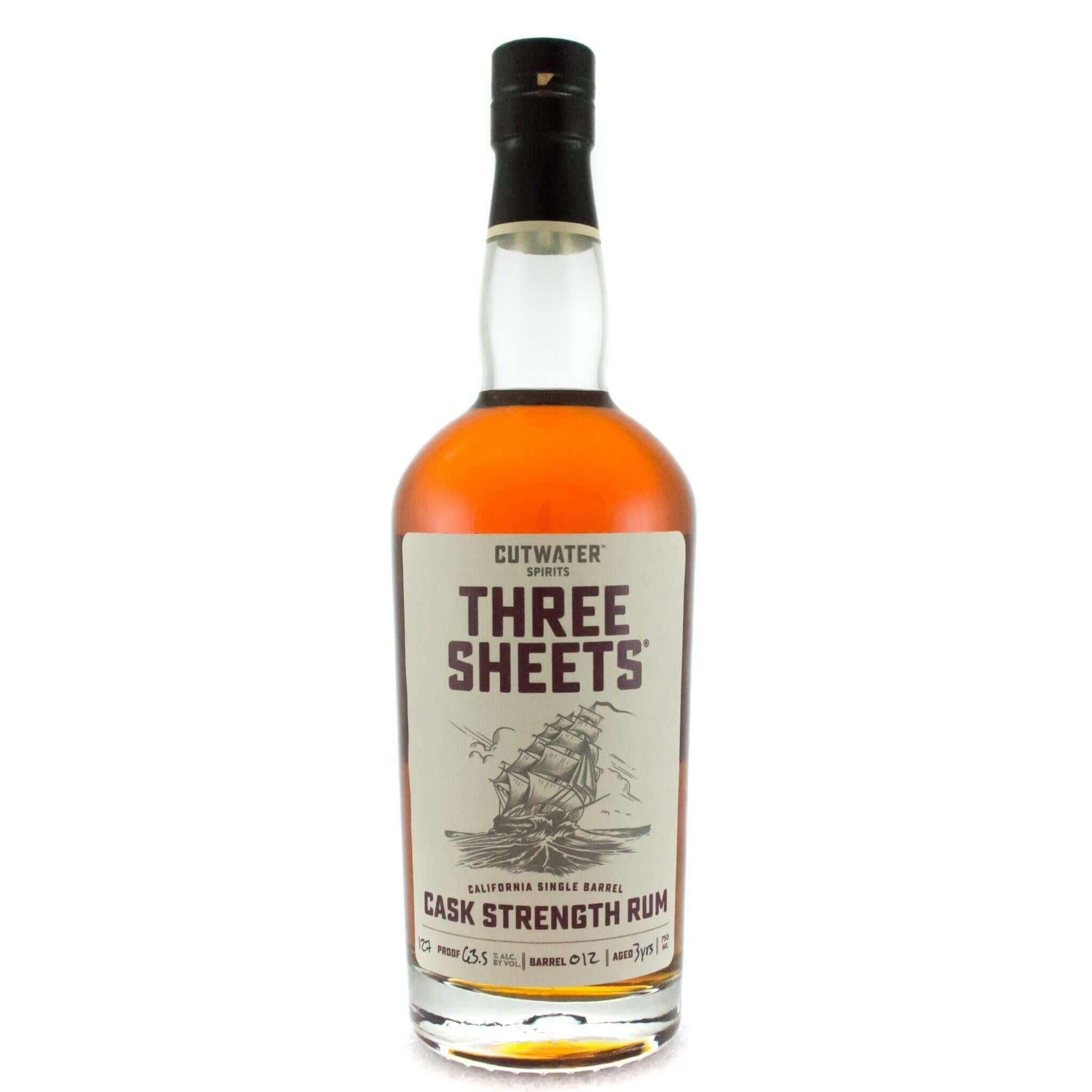 Three Sheets Cask Strength Rum - Main Street Liquor