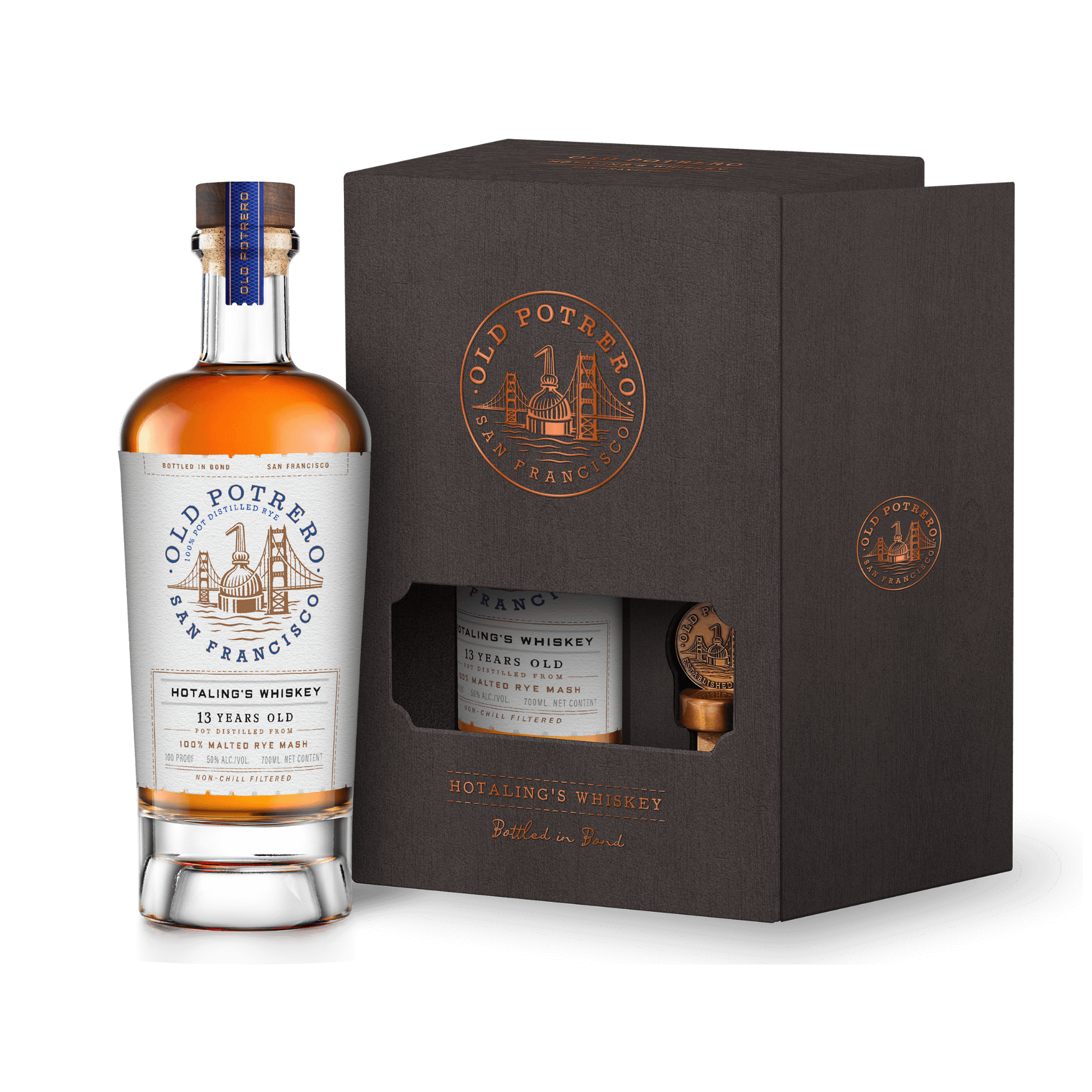 Old Potrero Hotaling's Bottle in Bond 13YO Whiskey