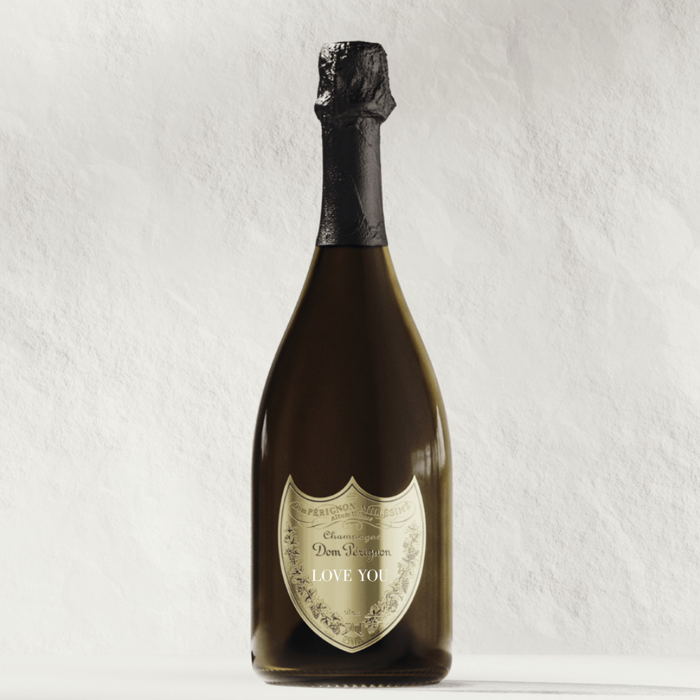 Dom Perignon Brut Champagne "LOVE YOU" Shield Dom Pérignon