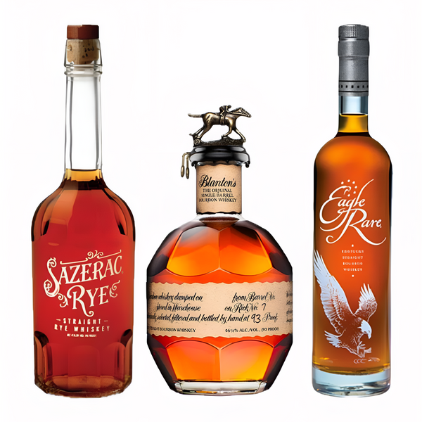 Blanton's Original Single Barrel Bourbon & Eagle Rare 700ml Bourbon & Sazerac Rye Bundle
