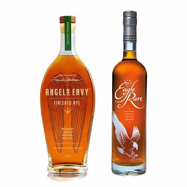 Angel's Envy Finished Rye & Eagle Rare 10 Year 700ml Kentucky Straight Bourbon Whiskey Bundle
