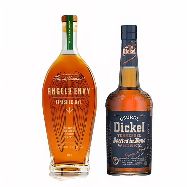 Angel's Envy Finished Rye & George Dickel Bottled In Bond 13 Year Old Tennessee Whiskey Bundle