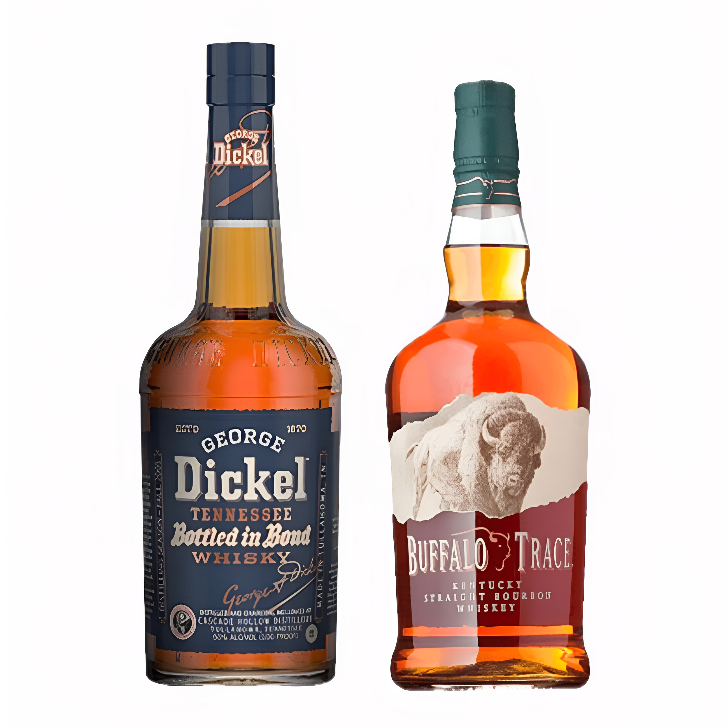 George Dickel Bottled In Bond 13 Year Old Tennessee Whiskey & Buffalo Trace Bourbon Bundle