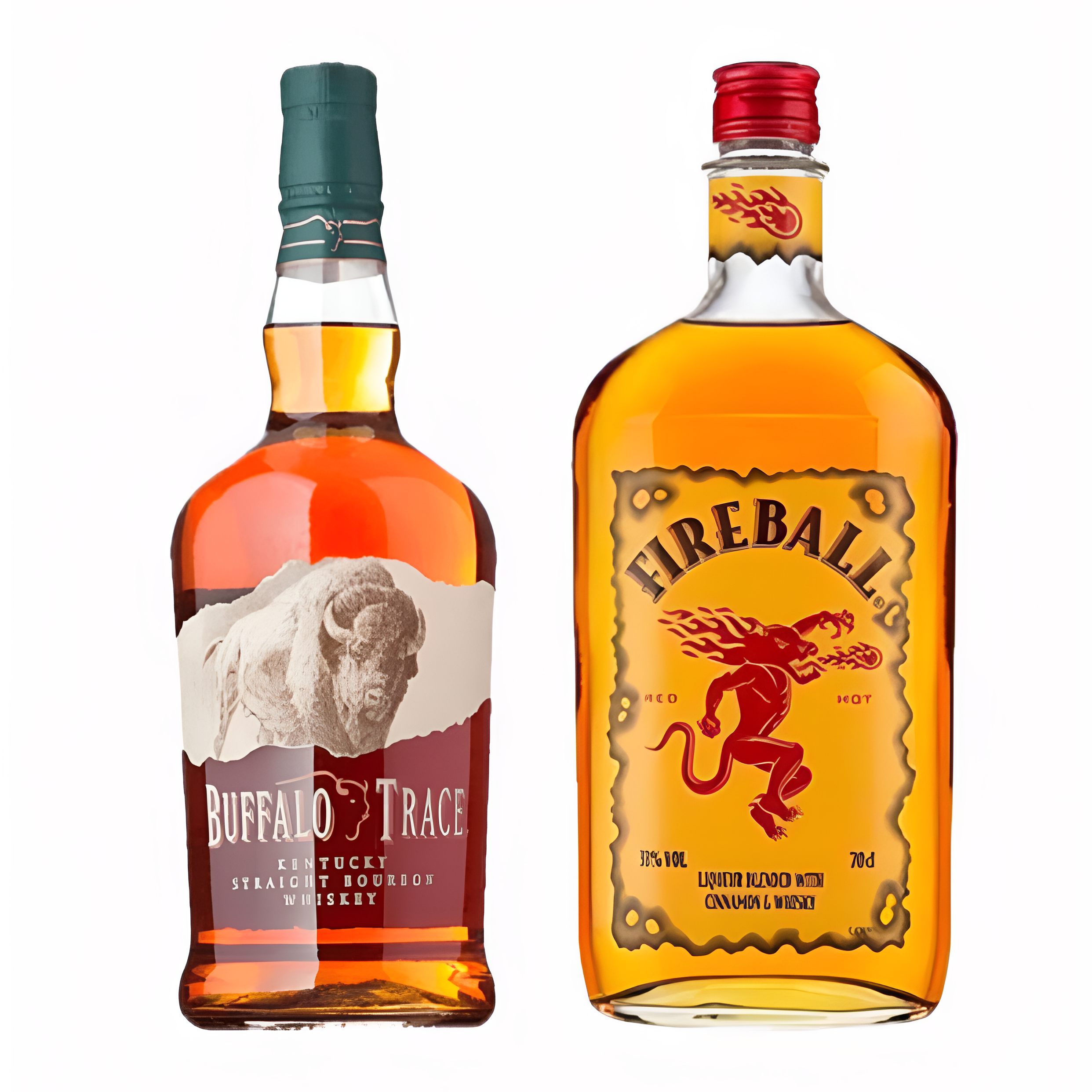 Buffalo Trace Kentucky Straight Bourbon & Fireball Cinnamon Whiskey Bundle