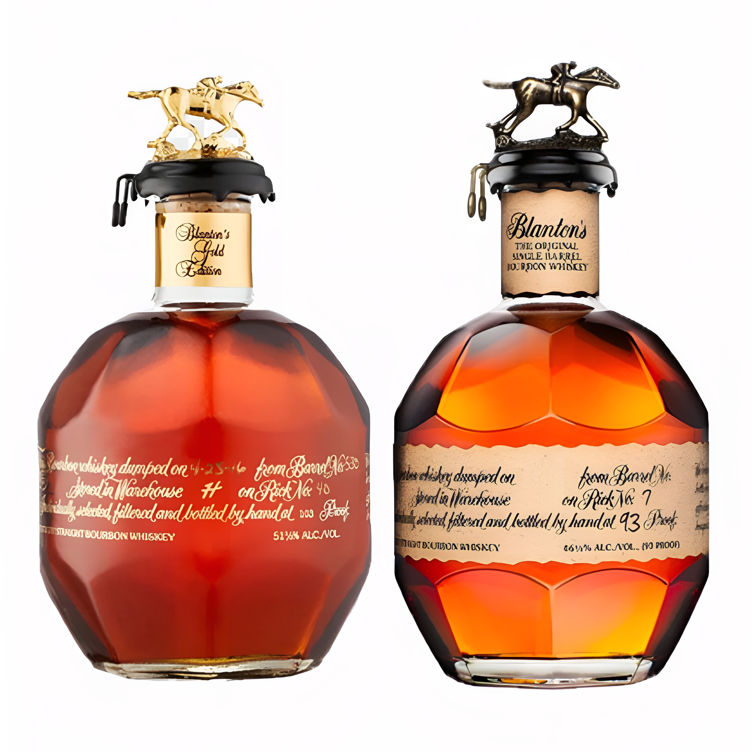 Blanton's Original Single Barrel Bourbon Whiskey & Blanton's Gold Edition 750ml Bundle
