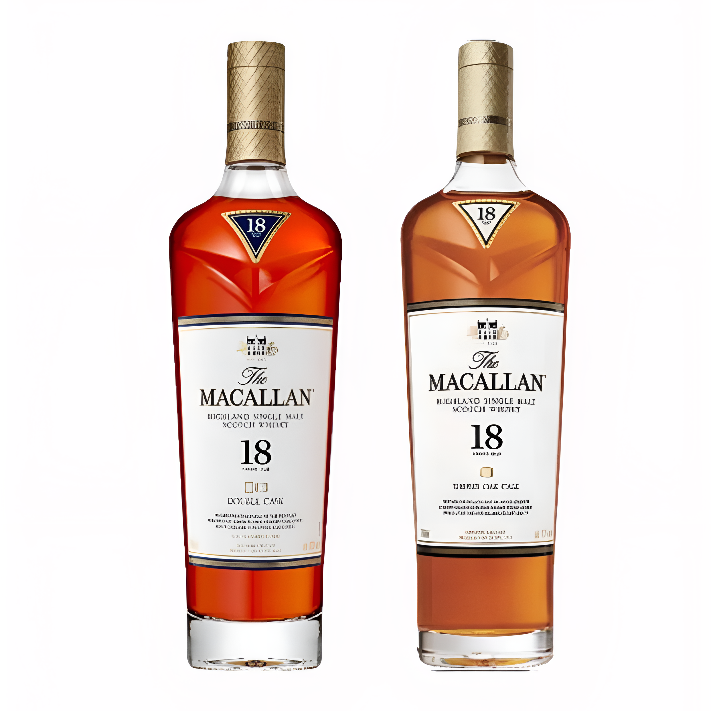 The Macallan 18 Year Sherry & Double Cask Single Malt Scotch Whisky Bundle