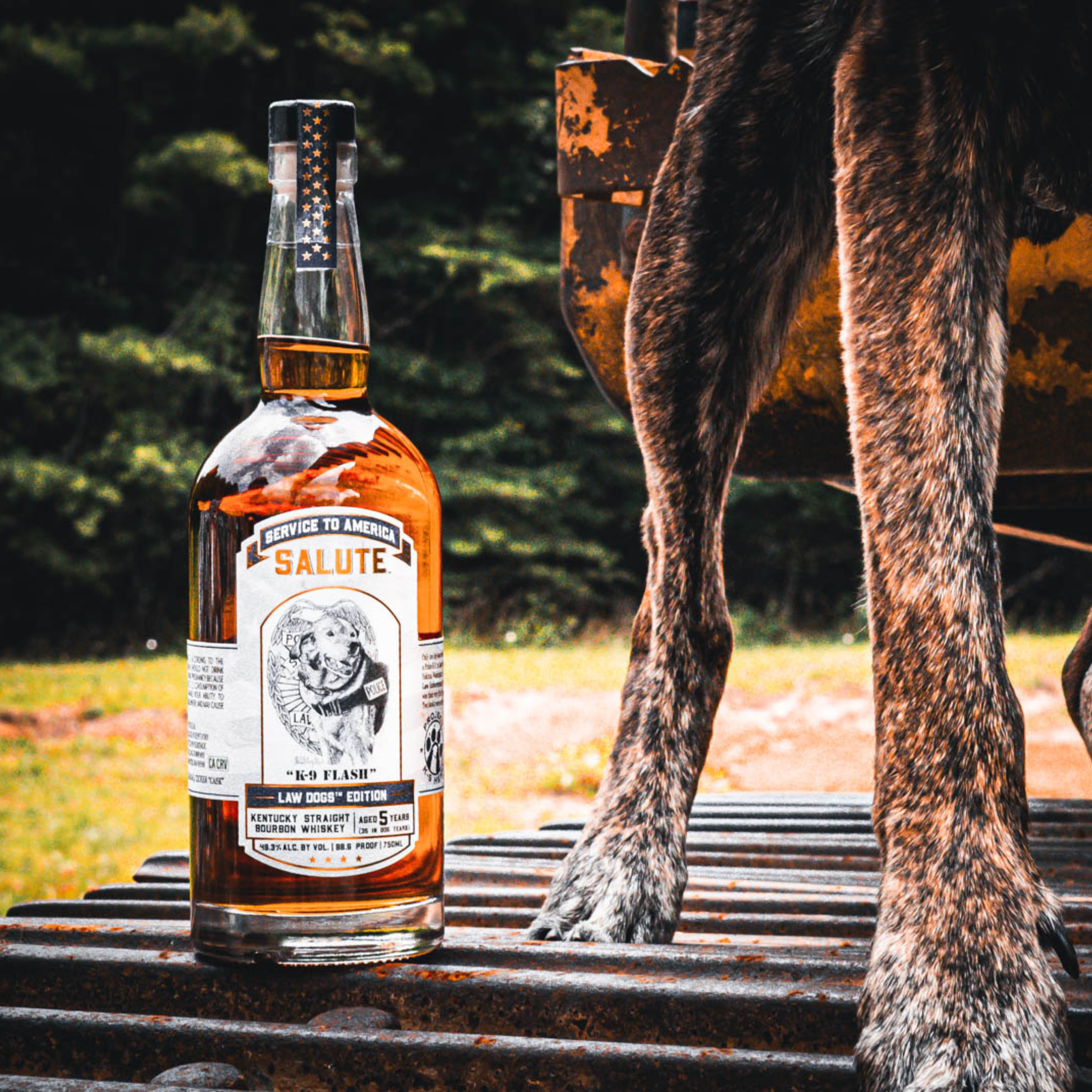 Service to America Salute™ Whiskey - Law Dogs K-9 Flash Heritage Distilling