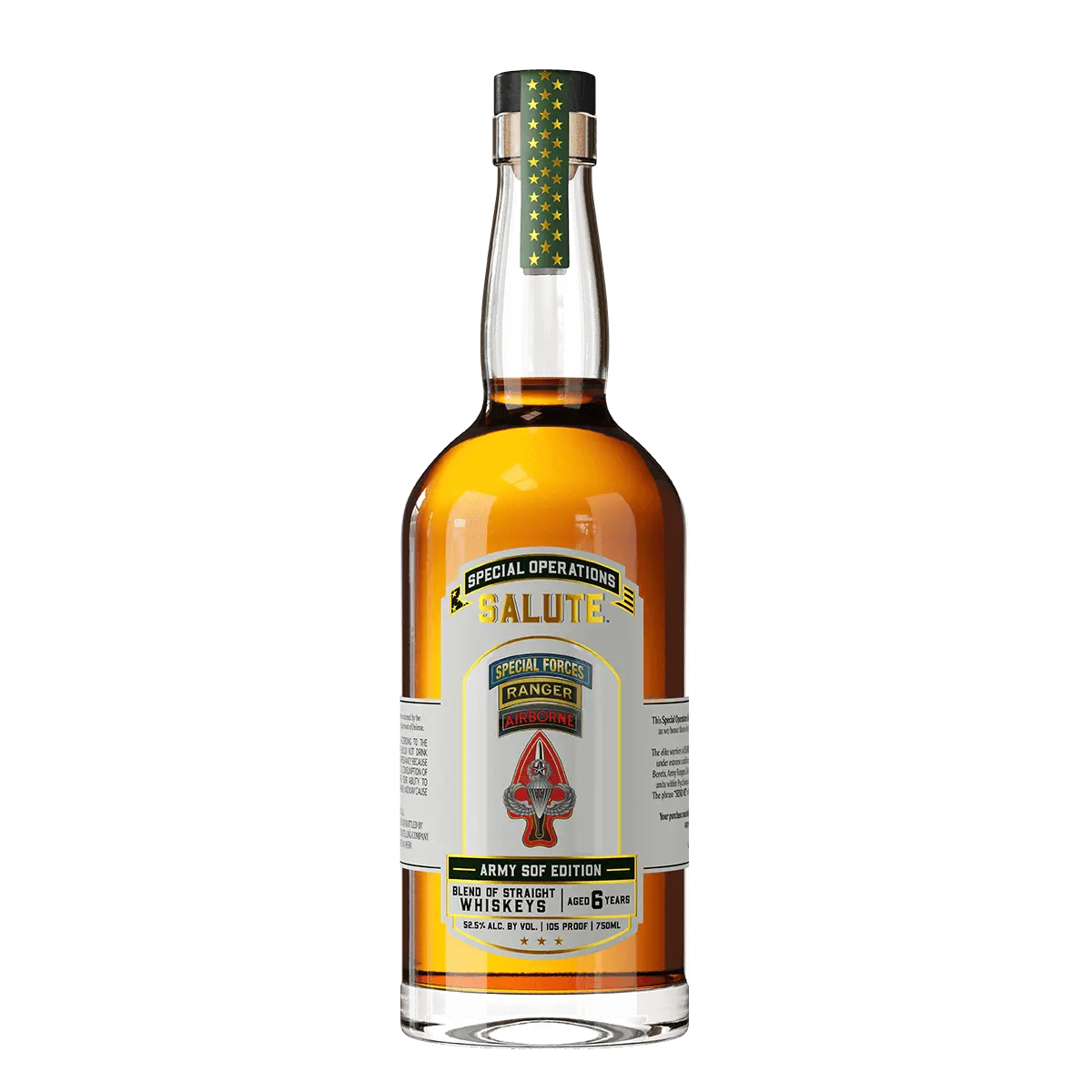 Heritage Distilling Co Special Operations Salute™ Whiskey - Army SOF Edition (Bottle Only) Heritage Distilling