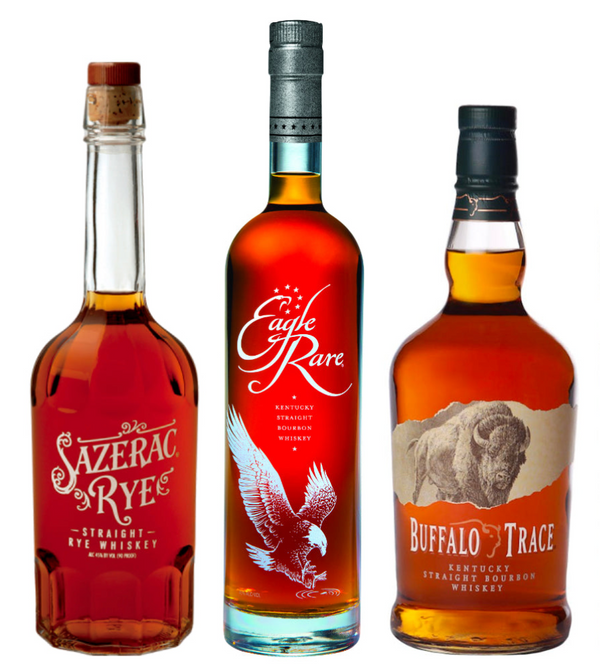 Eagle Rare 700ml, Buffalo Trace Kentucky Straight Bourbon Whiskey, Sazerac Rye Bundle