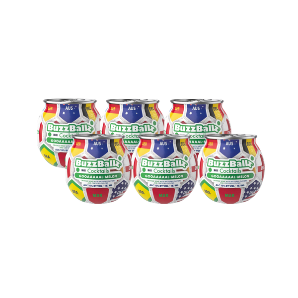 BuzzBallz Cocktails Goaaaaaal-Melon 6 x 200 mL