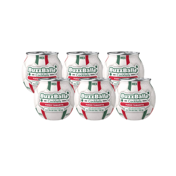 BuzzBallz Cocktails Fuego Tamarita 6 x 200 mL