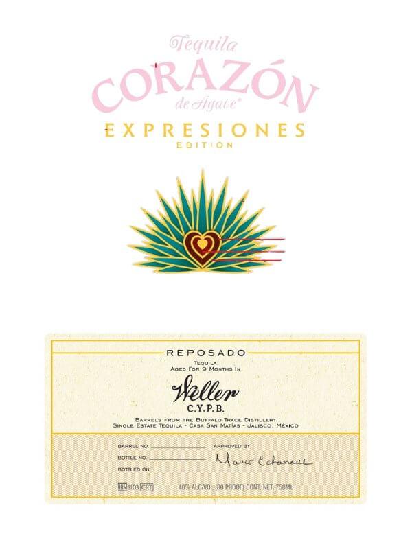 Corazón de Agave Expresiones Reposado Tequila Aged in W.L. Weller C.Y.P.B. Barrels - Main Street Liquor