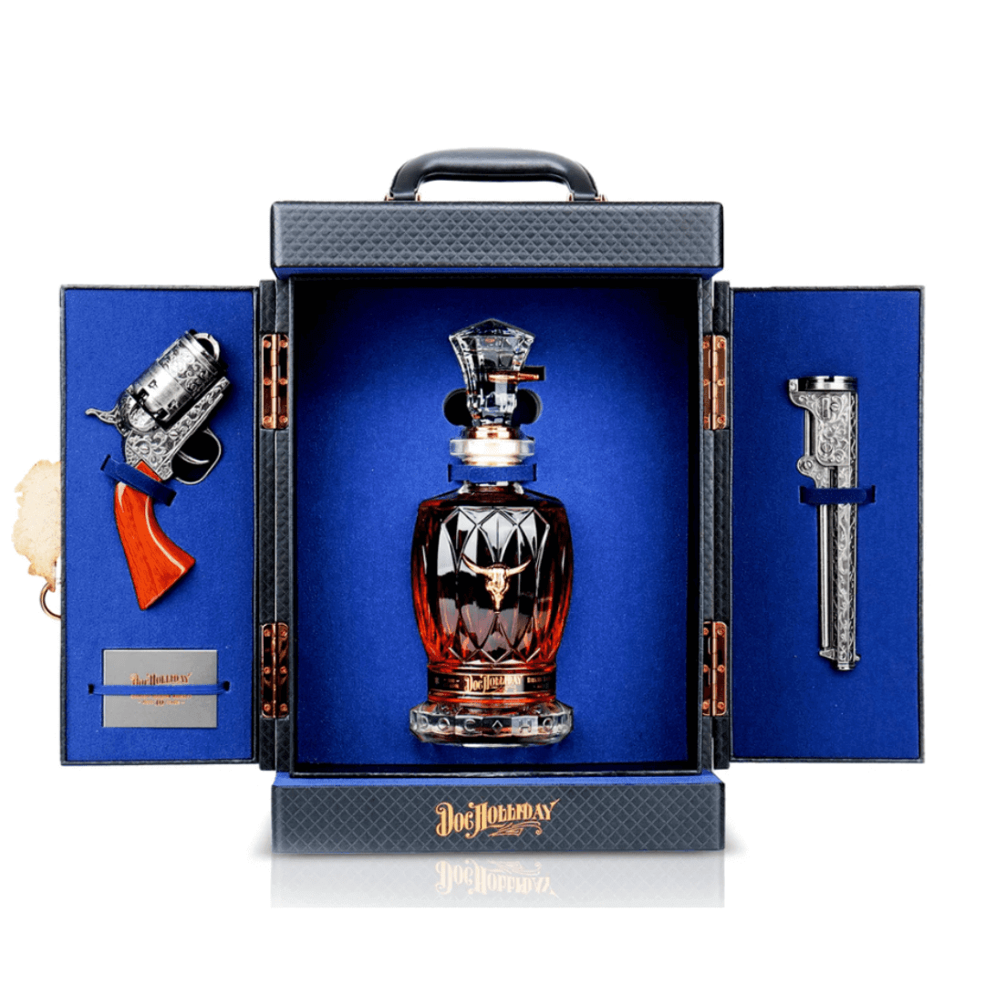 Doc Holliday 10 - Year Bourbon Revolver Set - Main Street Liquor