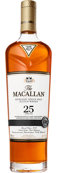 the Macallan single malt scotch 25 Year