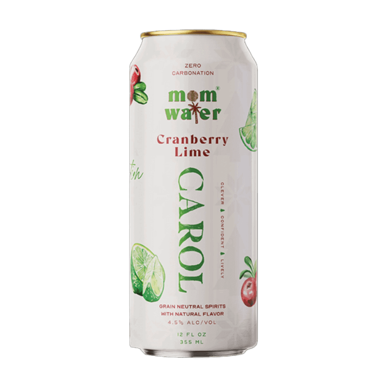 Mom Water Carol - Cranberry Lime Cocktail 12.oz 4 Pack - Main Street Liquor