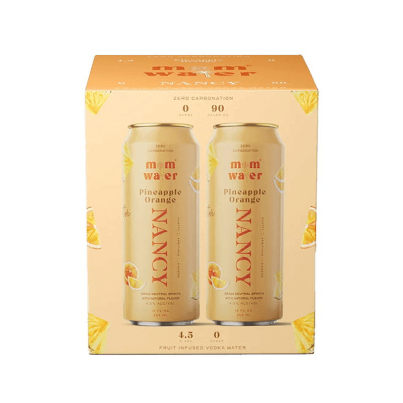 Mom Water Nancy - Pineapple Orange Cocktail 12.oz 4 Pack - Main Street Liquor